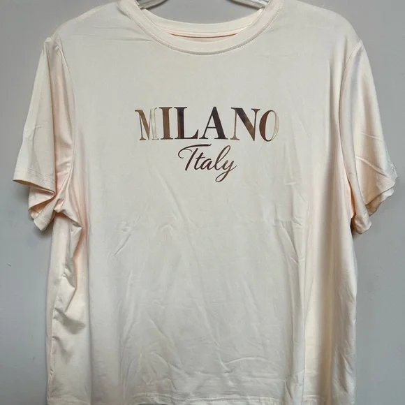 SHEIN Cream Milano Graphic Tee - Picture 3 of 3